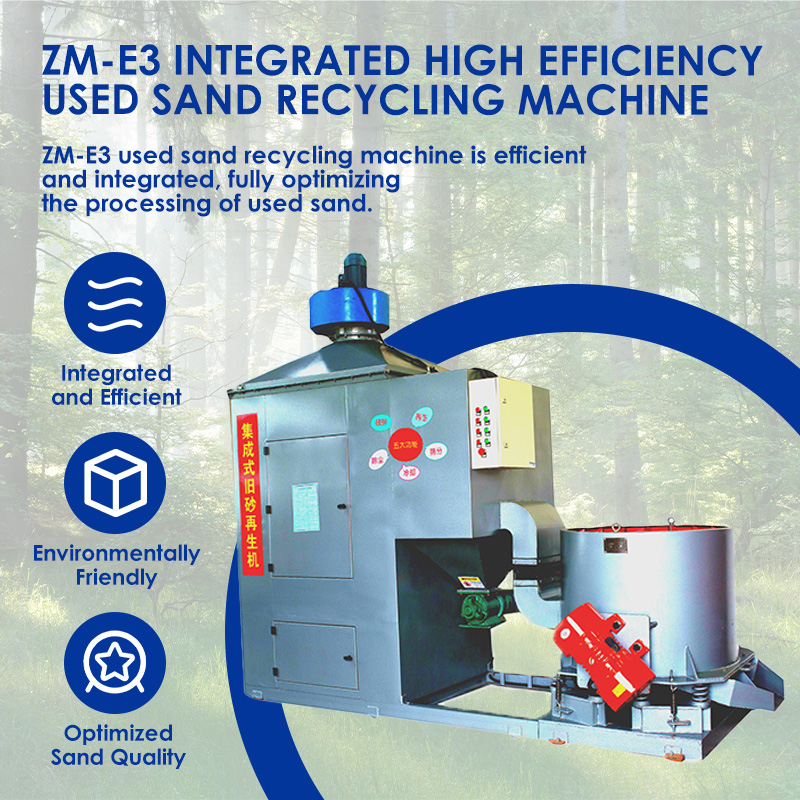 ZM-E3 integrated high efficiency used sand recycling machine ZM-E3 integrated high efficiency used sand recycling machine